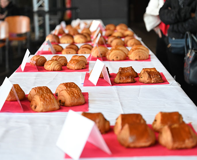 Concours du Master du meilleur pain au chocolat à Lyon.