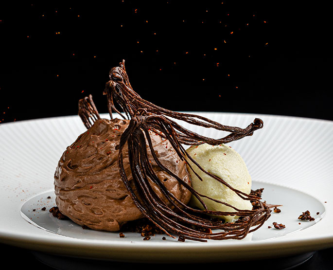 Pâtisserie réalisée sur la scène du Pastry Show. 