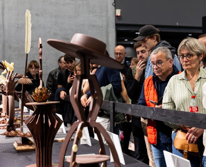 AI image of the Salon's inspiration aisle.