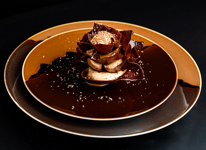 Photo of a chocolate pastry.